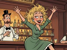 A woman walks into a bar.