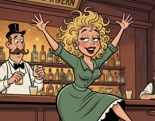 A woman walks into a bar.