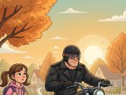 A little 12-year-old girl was walking home