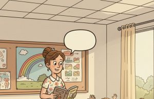 The teacher asked the children