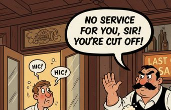 A bar has three entrances