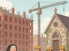 An old nun who was living in a convent